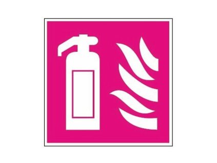 Tabulka - Symbol - hasicí přístroj (samolepka formátu 148x148 mm)