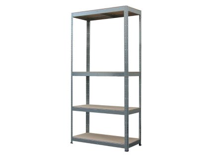 Regál kovový 750x300x1500mm, max. 150kg na polici, Racks MDF