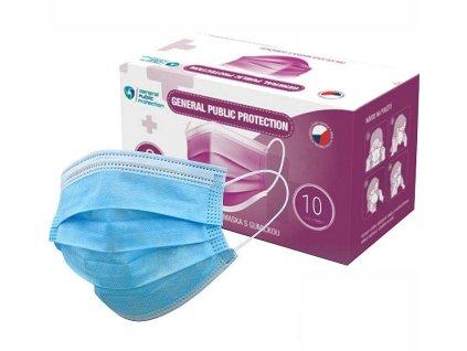 Rouška 3-vrstvá s certifikací,bal.10ks-exp.05/25