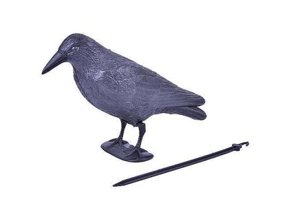 Plašič ptáků Havran 38cm černý