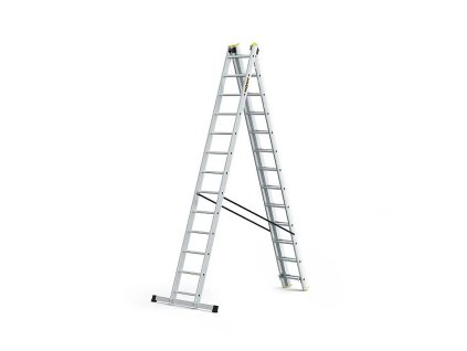 Žebřík hliníkový Drabest, 3x13 PRO, 3-dílný PROFI