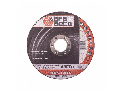 Kotouč řezný na ocel rovný, 125x2,5, Ř/R