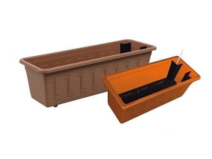 Samozavlažovací truhlík Garden Flor 40cm terakota