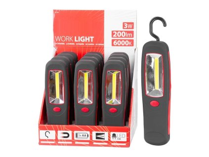 Svítilna Worklight CWL1041, COB 200 lm, 3xAA, magnet
