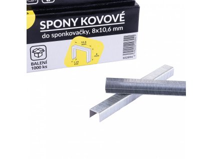 Spony do sponkovačky MasiPro T50 10,6/8 mmx1,24mm 1000ks v balení