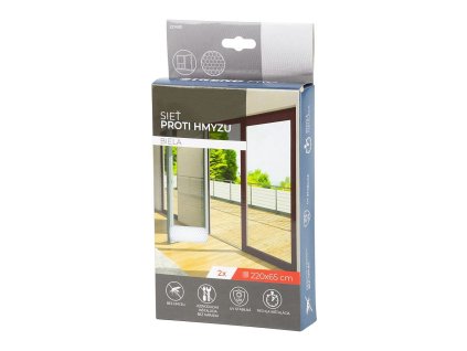 Síť proti hmyzu na suchý zip FlyScreen 220x65cm bílá