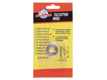 Kolečko k řezač. obkladu s vykružovačem MW222, 22x11mm