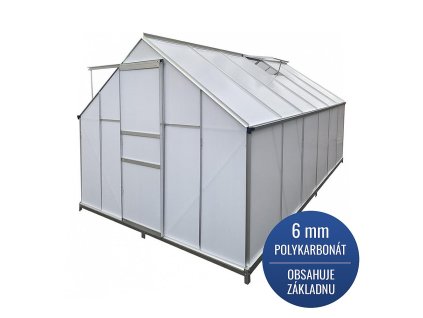 Skleník Greenhouse, Alu, PC 6 mm, 250x370x195cm