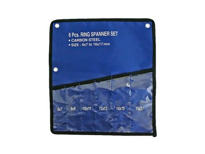 Obal Tetron 08 na dílenské klíče s čísly, 8-dílný, modrý