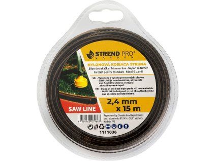 Struna SawLine 2,4 mm, L-15m, zoubkovaná