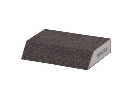 Brusná houba zkosená KONNER 125x90x65x25mm, G80