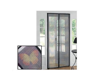 Síť proti hmyzu magnetická MDC 218x96cm, vzor motýl