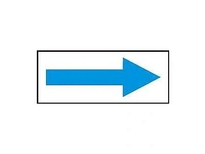 Tabulka - Šipka modrá (samolepka 80x30 mm)