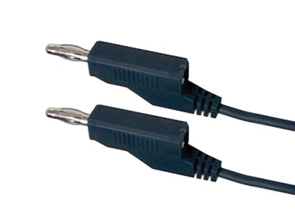 Kabel propojovací 0,35mm2/ 1m s banánky černý HADEX N536