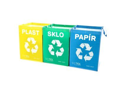 Sada tašek na tříděný odpad SIXTOL Sort Easy 3 Basic 3x36 l