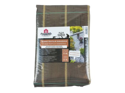 Tkaná textilie svahovka ROSTETO 2x5m černo-hnědá