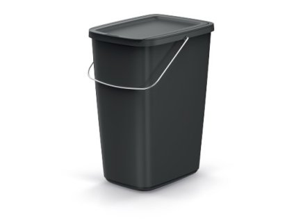 Koš odpadkový COMPACTA Q FLAP BASIC černý 12l