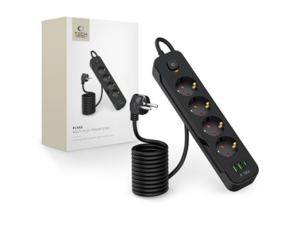 Prodlužovací kabel 4 zásuvky 2m TECHPROTEC PCL4X3