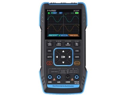 Osciloskop, generátor funkcí a multimetr FNIRSI 2C23T, 10MHz