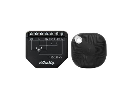 Smart ovladač žaluzií a rolet SHELLY Shutter + BLU Button Tough 1 WiFi