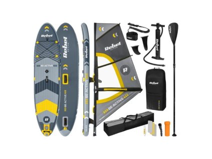 Paddleboard windsurf set REBEL RBA-4513 Grey