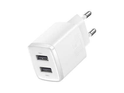 Adaptér USB BASESUS Compact White 2xUSB