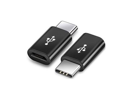 Redukce USB micro - USB C, černá