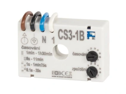 Časový spínač ELEKTROBOCK CS3-1B pro ventilátory se zpožděním
