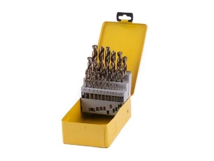 Vrtáky HSS Co 5% do kovu 1-13mm, sada 25ks