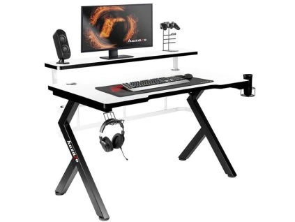 Stůl herní HUZARO Hero 5.0 White 120cm