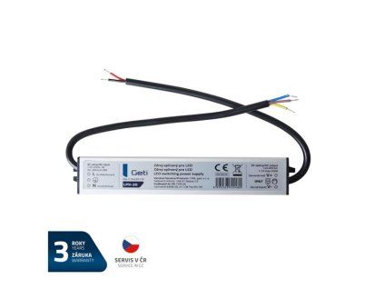 Zdroj spínaný pro LED 12V/ 20W GETI LPV-20