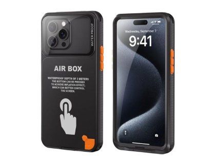 Pouzdro vodotěsné SHELLBOX AIRBOX 6.1 pro iPhone Black