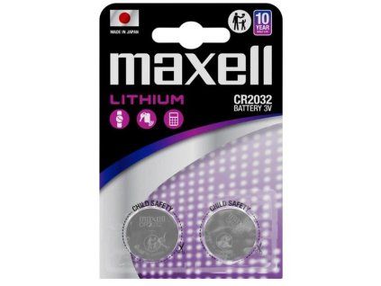 Baterie CR2032 MAXELL lithiová 2ks / blistr