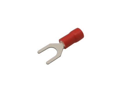 Vidlička 5.3mm, vodič 0.5-1.5mm červená