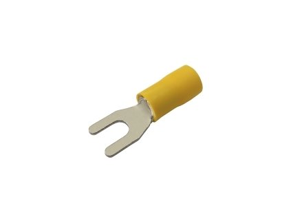 Vidlička 4.3mm, vodič 4.0-6.0mm žlutá