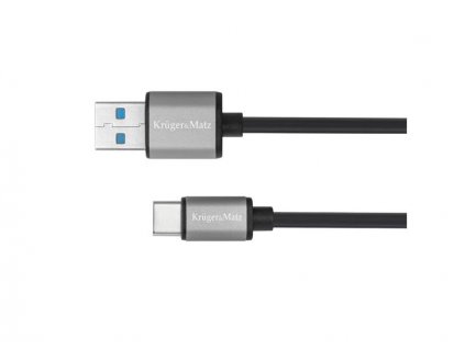 Kabel KRUGER & MATZ KM1244 Basic USB 3.0/USB-C 1m Black