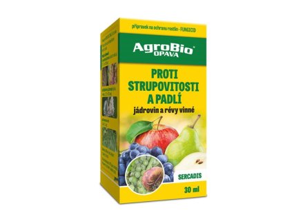 Přípravek proti strupovitosti a padlí AGROBIO Sercadis 30ml