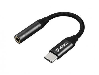 Adaptér YENKEE YTC 102 USB-C / JACK 3,5mm (pro poslech hudby)