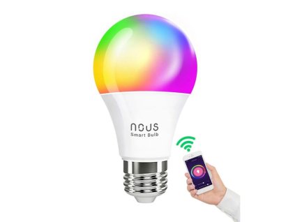 Smart LED žárovka E27 9W RGB NOUS P3 WiFi Tuya