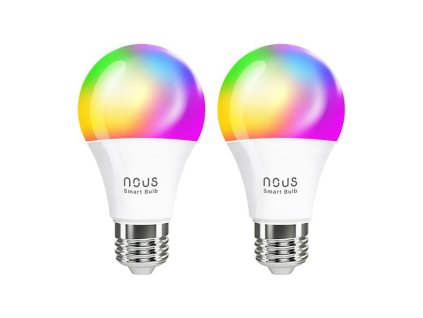 Smart LED žárovka E27 9W RGB NOUS P3/2pack WiFi Tuya sada 2ks