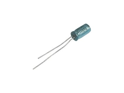 Kondenzátor elektrolytický 1M/100V 6x12-2.5 rad.C