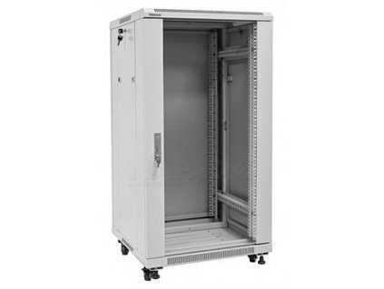 19" Rack skříň S6822 (22U 600x800mm, pojízdná,matná, šedá)