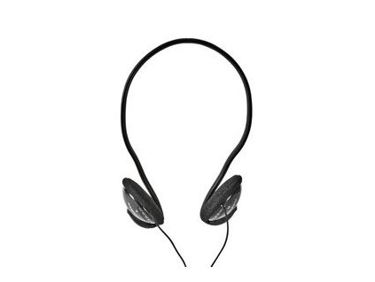 Kabelová sluchátka na uši Nedis HPWD1105BK