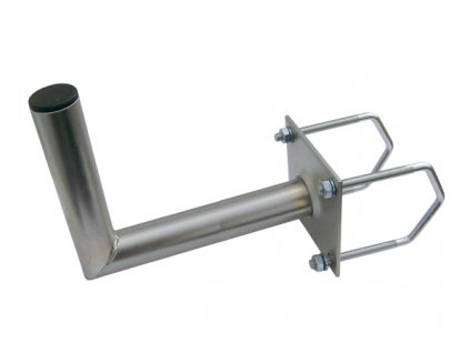 Anténní držák 50cm na balkon na hranaté zábradlí, trubka 42/2mm, výška 16cm