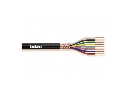 Datový Kabel na Cívce 4x 0.25 - 100 m Černá Tasker TASR-C4025