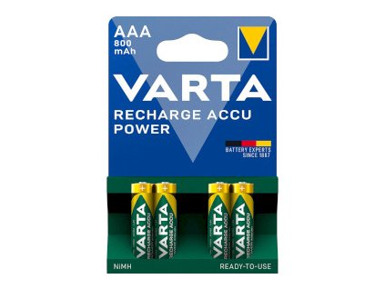 Dobíjecí NiMh Baterie AAA 1.2 V 800 mAh 4-Blistr Varta VARTA-56703B