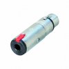 Adaptér XLR XLR 3kolíkový Zásuvka - 6.35mm Zásuvka Stříbrná Neutrik NTR-NA3FJ