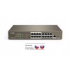 Tenda TEF1118P-16-150W Switch 16xPoE 802.3af/at 10/100Mbps,1xUplink RJ45/SFP 1Gbs, 135W