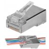 Konektor NEKU FTP CAT5 RJ45 8P8C, stíněný, průchozí