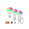 Smart LED žárovka E27 11W RGB+CCT IMMAX NEO 07733CDO WiFi Tuya sada 3ks